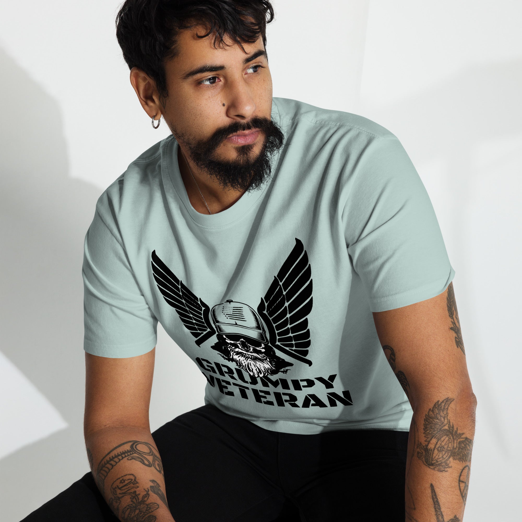 Men’s premium heavyweight tee – Grumpy Veteran Apparel